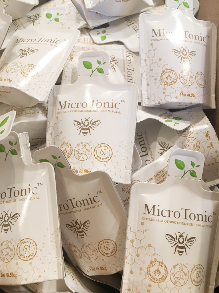 Microtonic pillow packs 15ml stand up
